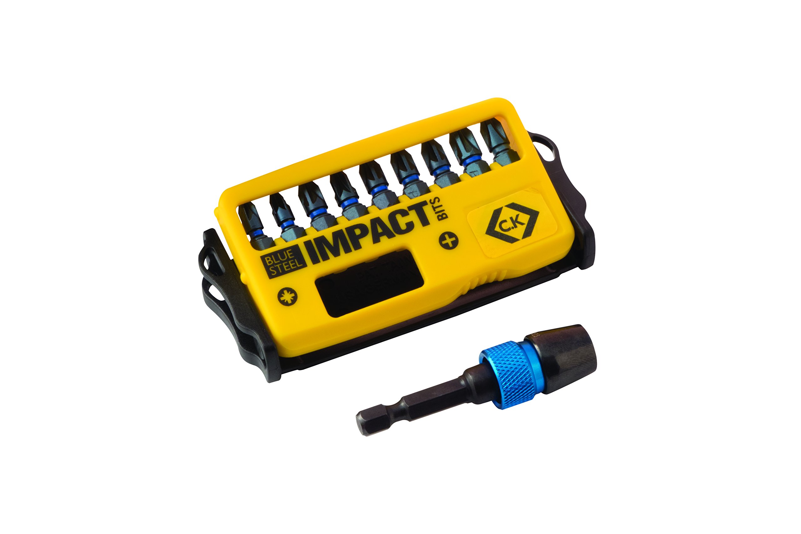 C.K T4510 "Blue Steel" PZ Impact Screwdriver Bit, 0 V, Black, Set of 10 Piece