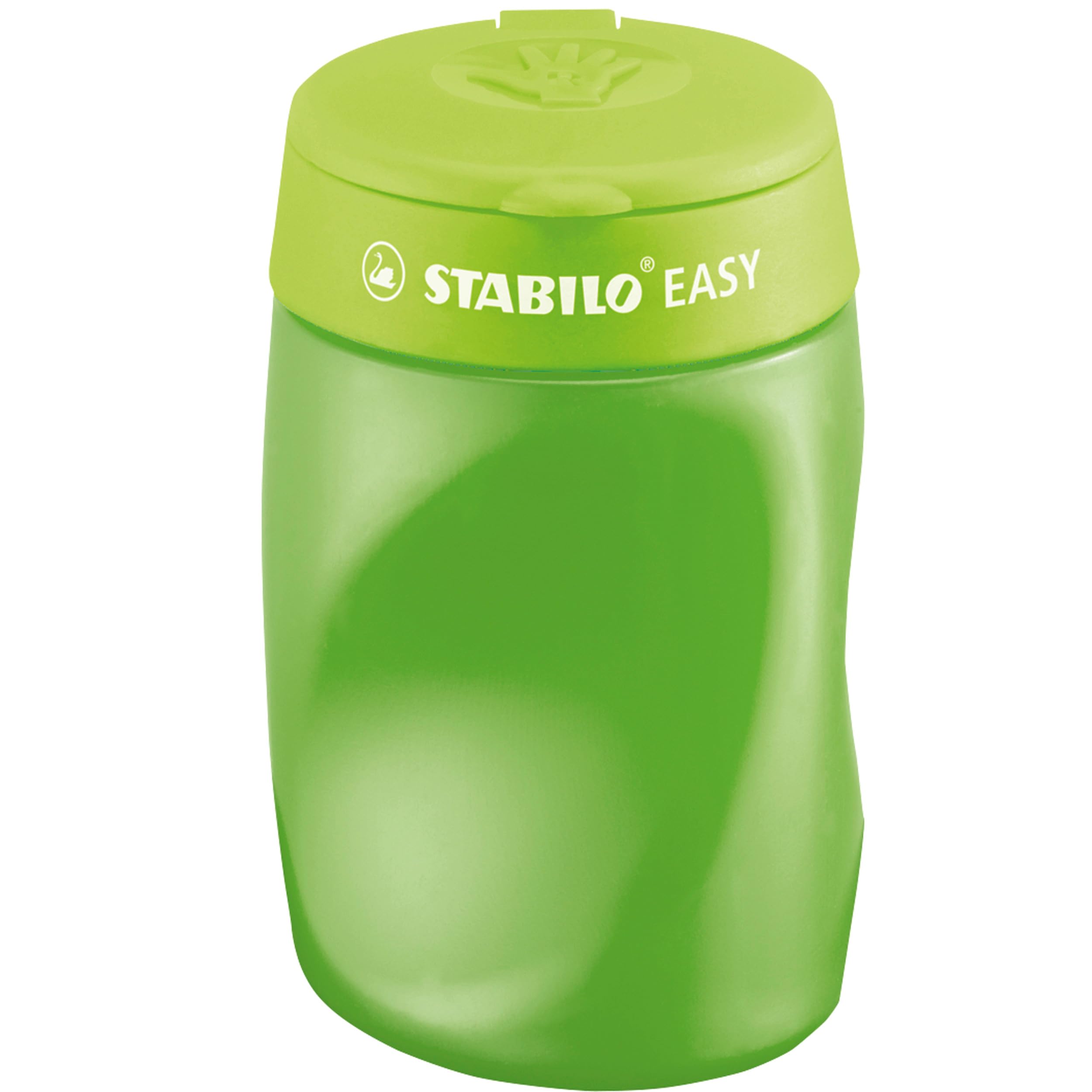 Ergonomic Container Sharpener - STABILO EASYsharpener - 3 in 1 - Right-Handed - Green