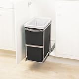 simplehuman CW1124 Pull-Out Kitchen Bin with Ball-Bearing Tracks 24.9x48.5x45 view 2