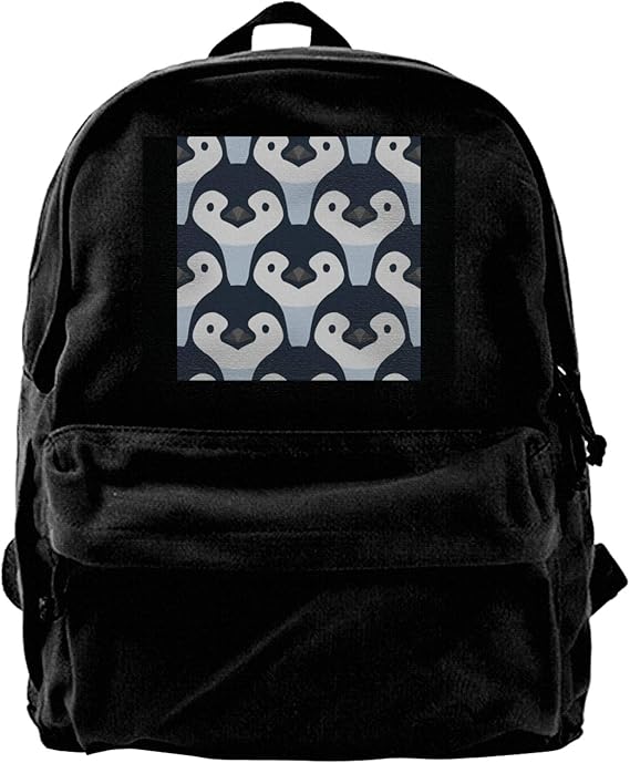 Amazon Co Jp ペンギン Penguin リュック 黒 メンズ レディース 旅行 通勤 通学 シンプル デイパック 大きめ 軽量 丈夫 カジュアル 服 ファッション小物