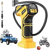 Tire Inflator Portable Air Compressor Compatible With Dewalt 20V Battery, LIVOWALNY 150PSI Air Pump Cordless Tire Pump Digital Pressure Gauge, Tire Inflator for Car, Bike, Motorcycle (No Battery)