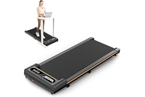 Yagud Walking Pad, Walking Pad Treadmill for Home Office, Portable Under Desk Treadmill with Remote Control and LED Display, Walking Jogging Running Machine