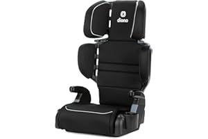 Diono Connect3 R 2-in-1 High Back Booster, Slim Fit 3-Across in Many Mid-Sized Sedans and SUVs, for Children from 40-120 lbs., Lightweight with Cupholder, Black Storm