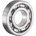 NSK 6306 Deep Groove Ball Bearing, Single Row, Open, Pressed Steel Cage, Normal Clearance, Metric, 30mm Bore, 72mm OD, 19mm Width, 9500rpm Maximum Rotational Speed, 3372lbf Static Load Capacity, 6002lbf Dynamic Load Capacity