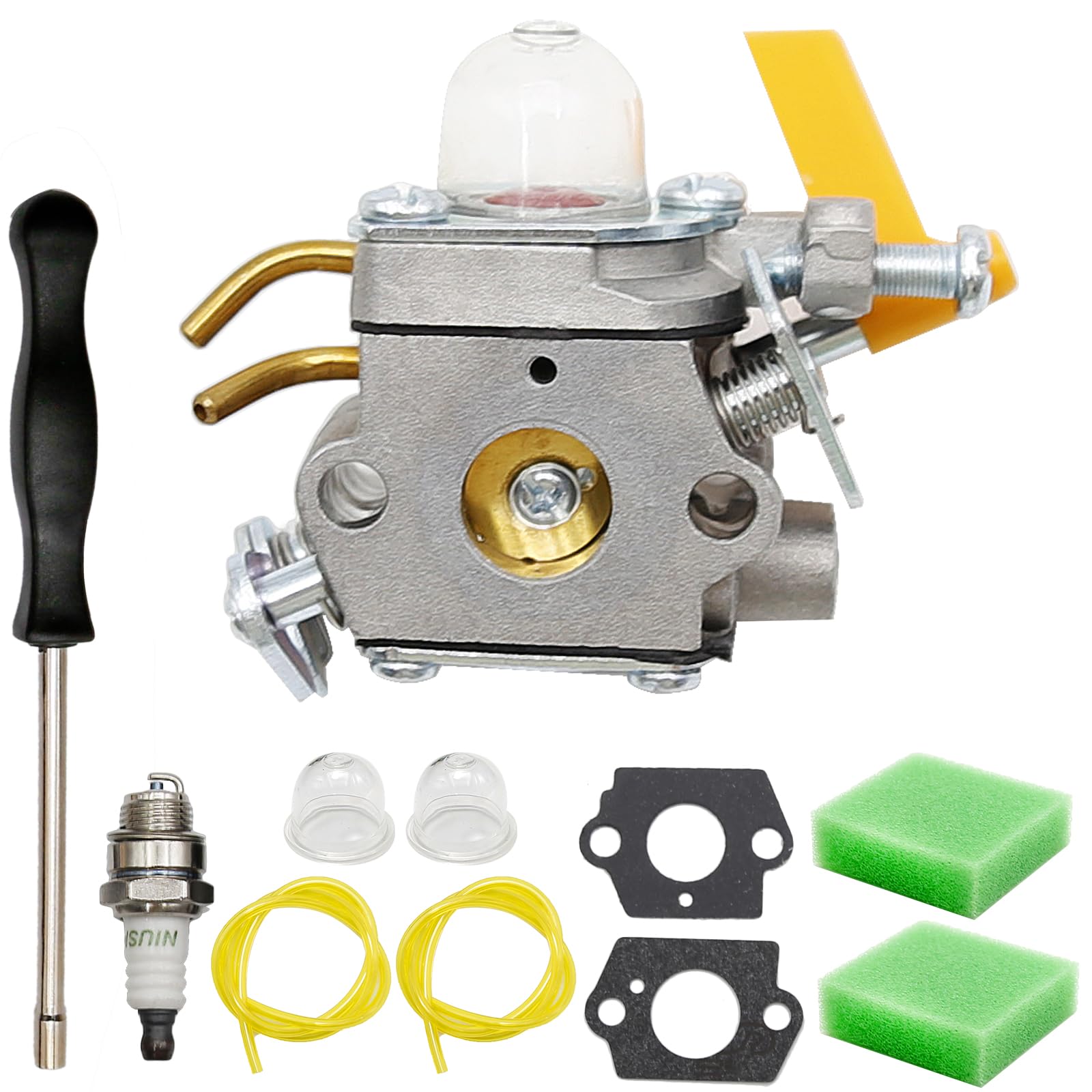 Hoypeyfiy CS26 C1U-H6 Carburetor Replacement for Ryobi SS26 SS30 CS30 25cc 26cc 30cc Trimmer Blower Weeder Part0 Replacement for Homelite String Trimmer UT20002 Replaces 308054043 308054013
