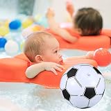 BLMHTWO 4 Pack Inflatable Footballs 14.1 Inch Kids Beach Ball PVC Leakproof view 5