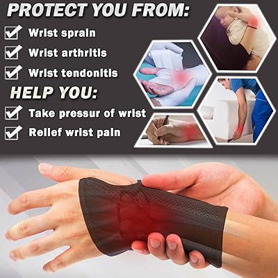 Buy Cross1946 Wrist Brace Wrist Support For Carpal Tunnel With Splints Wrist Tendinitis Pain Relief Sport Injury Support For Day And Night With Adjustable Straps Black For Men Women Sigle Online In Indonesia B0k6jhjm