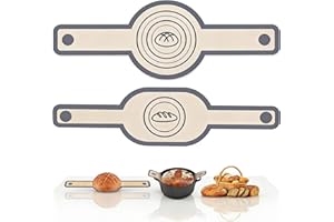 Silicone Bread Sling, 2PCS Oval and Round for Dutch Oven, Non-Stick and Reusable Silicone Baking Mat with Long Handles to Tra