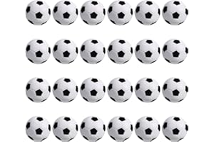 WELLVO 24Pcs Mini Foam Soccer Stress Balls Soccer Party Favors, Small Foam Squeeze Anxiety Toy Sports Squishy Ball for Kids School Carnival Reward Soccer Ball Party Decorations Supplies (1.6 inch )