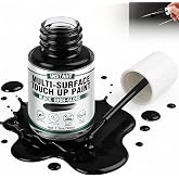 Black Touch Up Paint Pen, High Gloss Black Paint for Scratch Repair, Multi-Surface Use on Metal, Wood, Cabinets, Appliances &amp; More, 1.5 Fl Oz