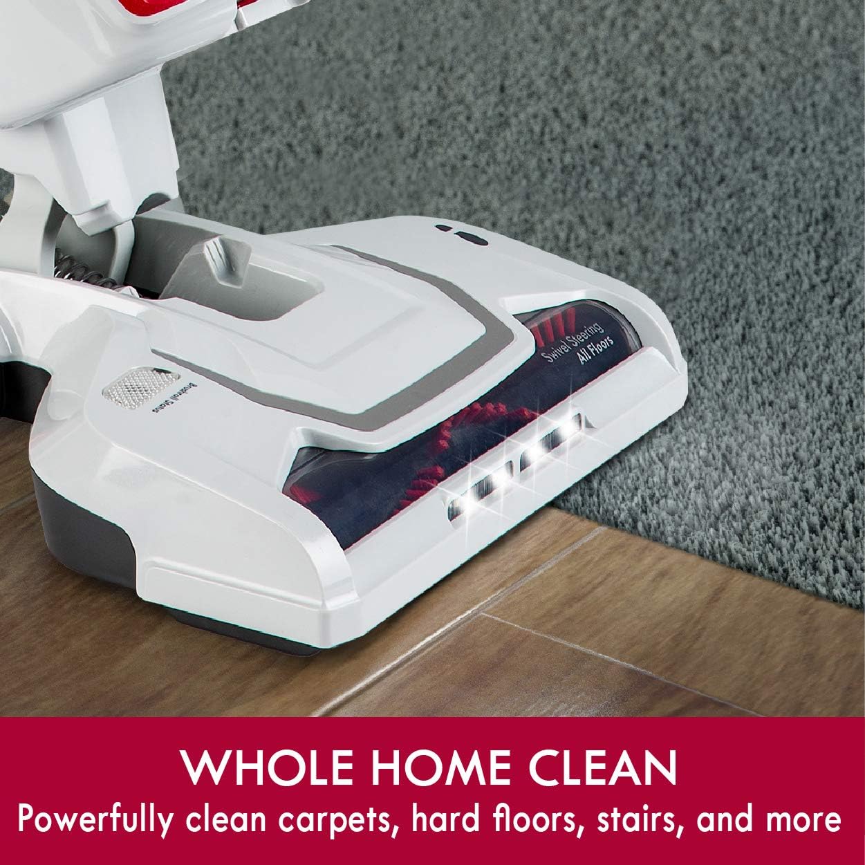 Kenmore DU2015 AllergenSeal Bagless Upright Vacuum 2-Motor Power Suction Lightweight Vacuum Cleaner with 10’ Hose, HEPA Filter, 4 Cleaning Tools for Pet Hair, Carpet and Hardwood Floor -