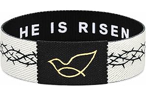 TLOEP Bible Verse Bracelet with NFC Chip – Easter & Baptism Gift for, Men & Women, 1000+ Inspirational Scriptures, Christian Fabric Wristband