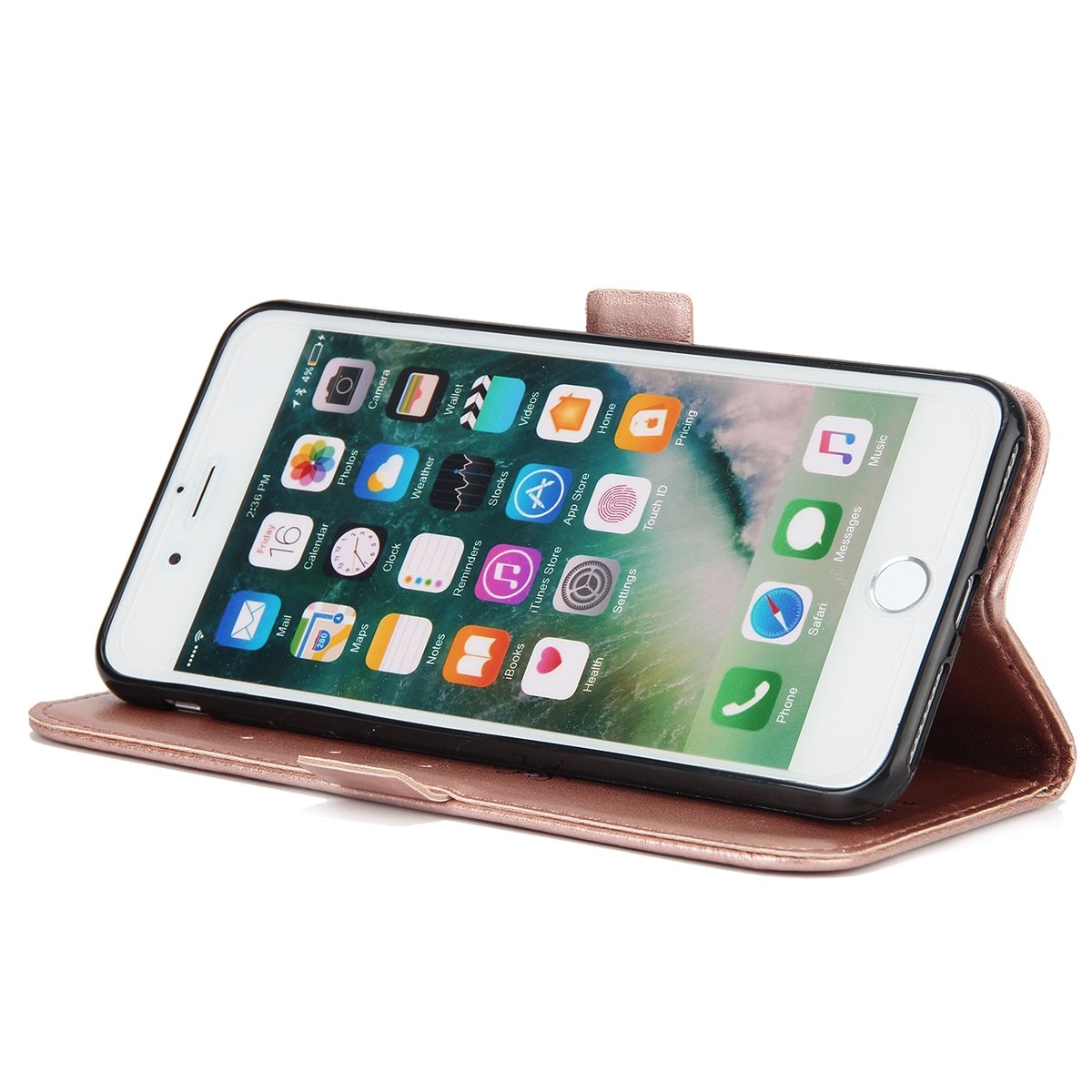 お見舞い その他 Phezen 5 5 Plus 8 Plus 7 Iphone Plus財布型ケース Phezenファッションエンボスガールズグリッターバタフライ花puレザー財布スタンドフリップ保護ケースカバー カードスロットfor 7 Plusケース Iphone 8 Iphone Flower B073jbn63h Gold Rose