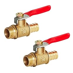 Aopin Ball Valve Brass G 1/4" Male x 10mm