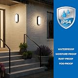 ANWIO 14W Outdoor Oval Bulkhead Light 4000K 1400LM IP54 220-240V view 2