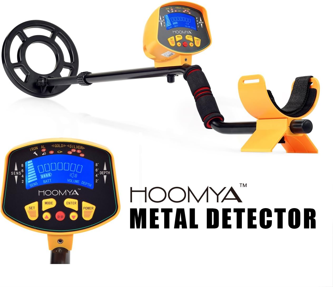 HOOMYA Detector de Metales de Alta Sensibilidad MD-3010II: Amazon ...