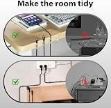 RYCHUI 60Pcs Cable Clips Self Adhesive Wire Organizer Transparent view 6