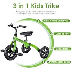 YGJT 3 in 1 Tricycle for Toddlers Age 2-5 Years