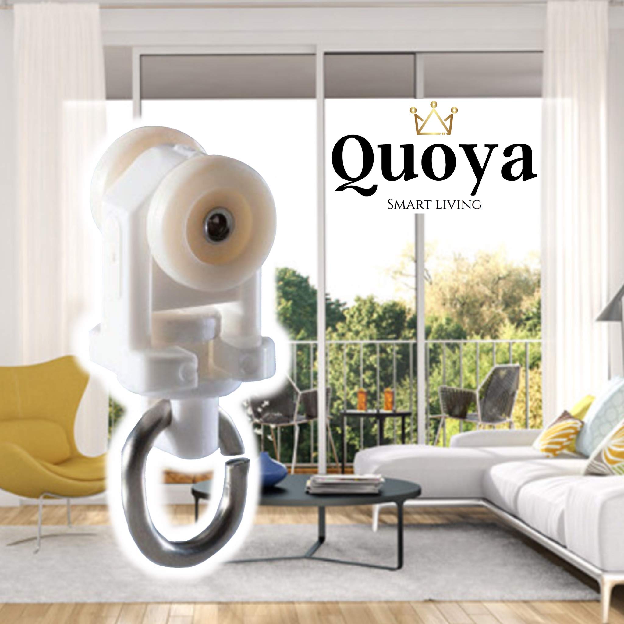 Photo 1 of **EXTRA SMALL** QUOYA Smart Electric Curtain Track- 24 Extra Runners(Gliders) (FOR Model AT5810 and QL600 ONLY) (NOT COMPATIBLE WITH QL500)