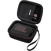 LTGEM Case Compatible with JBL Go 4 and JBL Go 3 and JBL Go 3 Eco Ultra-Portable Waterproof Speaker, Black
