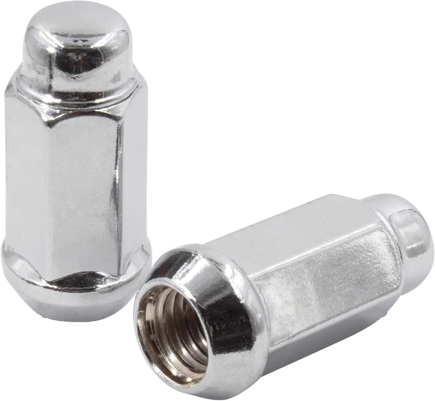 Wheel Accessories Parts Bulge Acorn M14 X 1.50 Thread 1.90" Long for Trucks 19mm(3/4") Hex 14x1.5 (24 M14x1.50, Chrome): Automotive