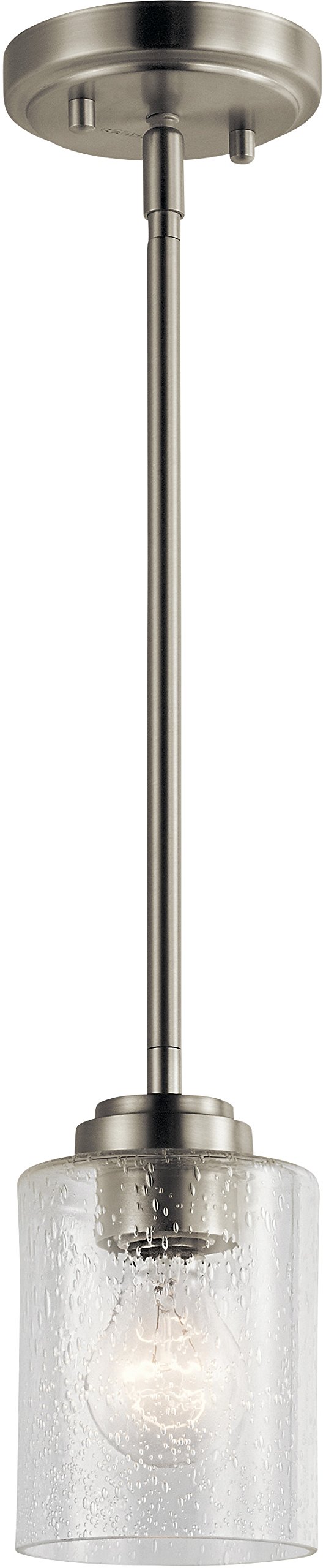 Kichler Lighting 44032NI One Light Mini Pendant from The Winslow Collection, Brushed Nickel