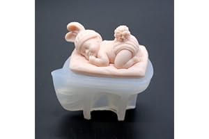 ESEDAGE Sleep Baby Mold Baby Soap Mold Baby Candle Mold Portrait Candle Mold Silicone Mold for Resin Candle Mold Soap Mold Candle Making Mold Soap Making Molds Craft Supplies