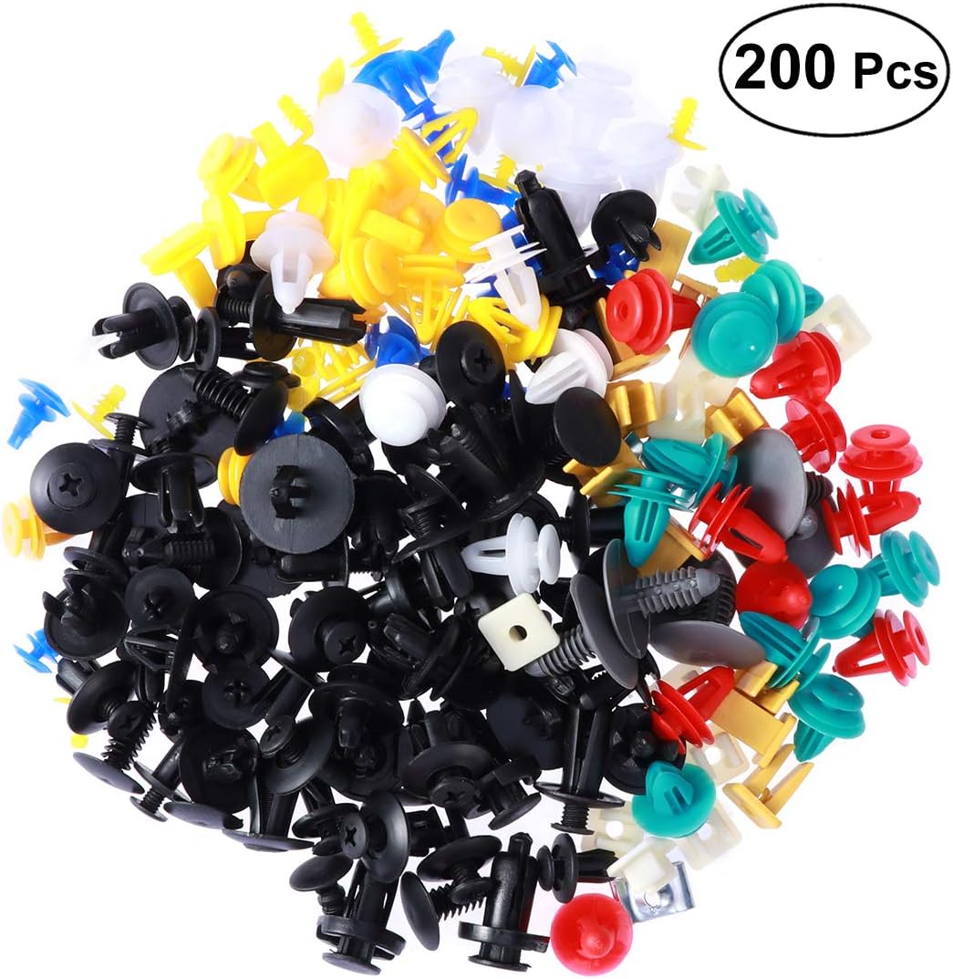 Vosarea 200 Piezas de Nylon Automotive Push Pins Stoßfängerverschluss