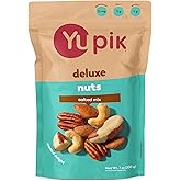 Yupik Roasted Salted Mixed Deluxe Nuts, 7 Oz, Kosher, Gluten-free, Non-GMO, Savory Blend of Almonds, Cashews, Brazil Nuts, Hazelnuts &amp; Pecans, Crunchy Trail Mix, Nutritious Protein Snacks