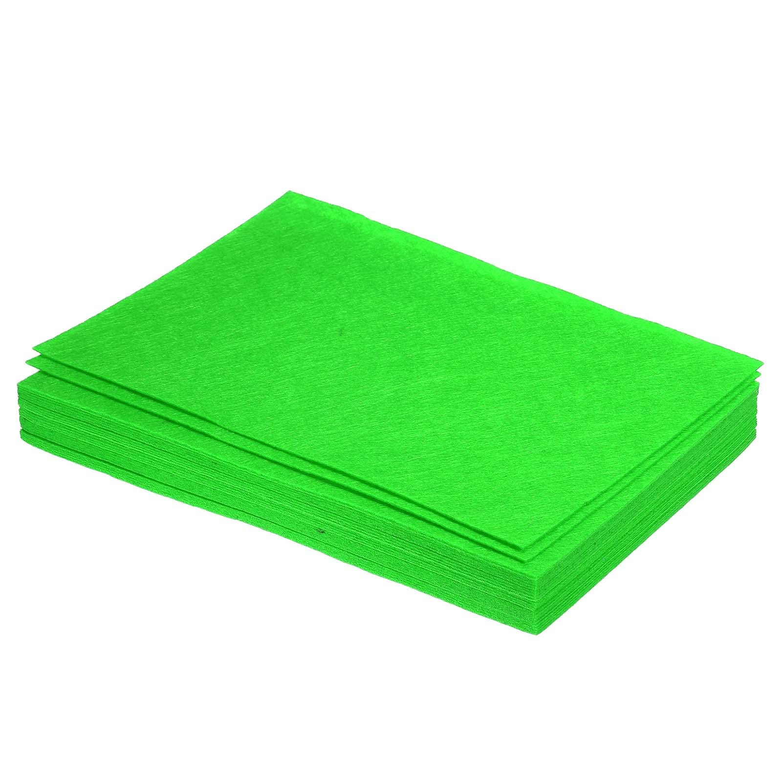 PATIKIL Soft Felt Sheets Fabric Craft Sheets Green 12 Inch x 8 Inch for DIY, Hobby, Decoration Pack of 24