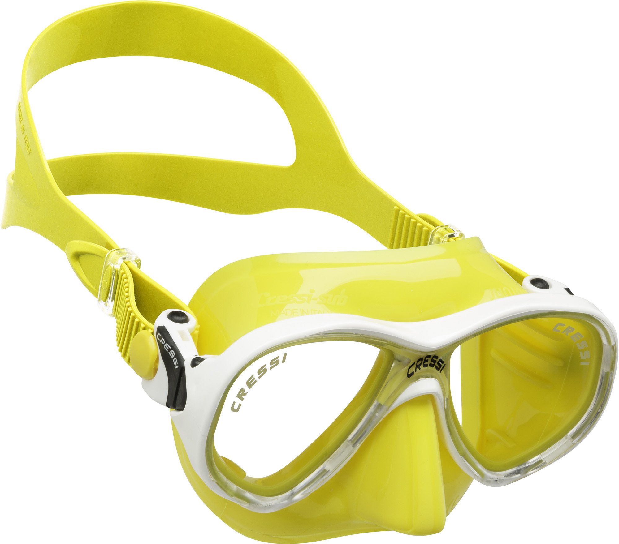 Cressi Marea Jr (New) Mask Diving Masks - Yellow, Age 7-13