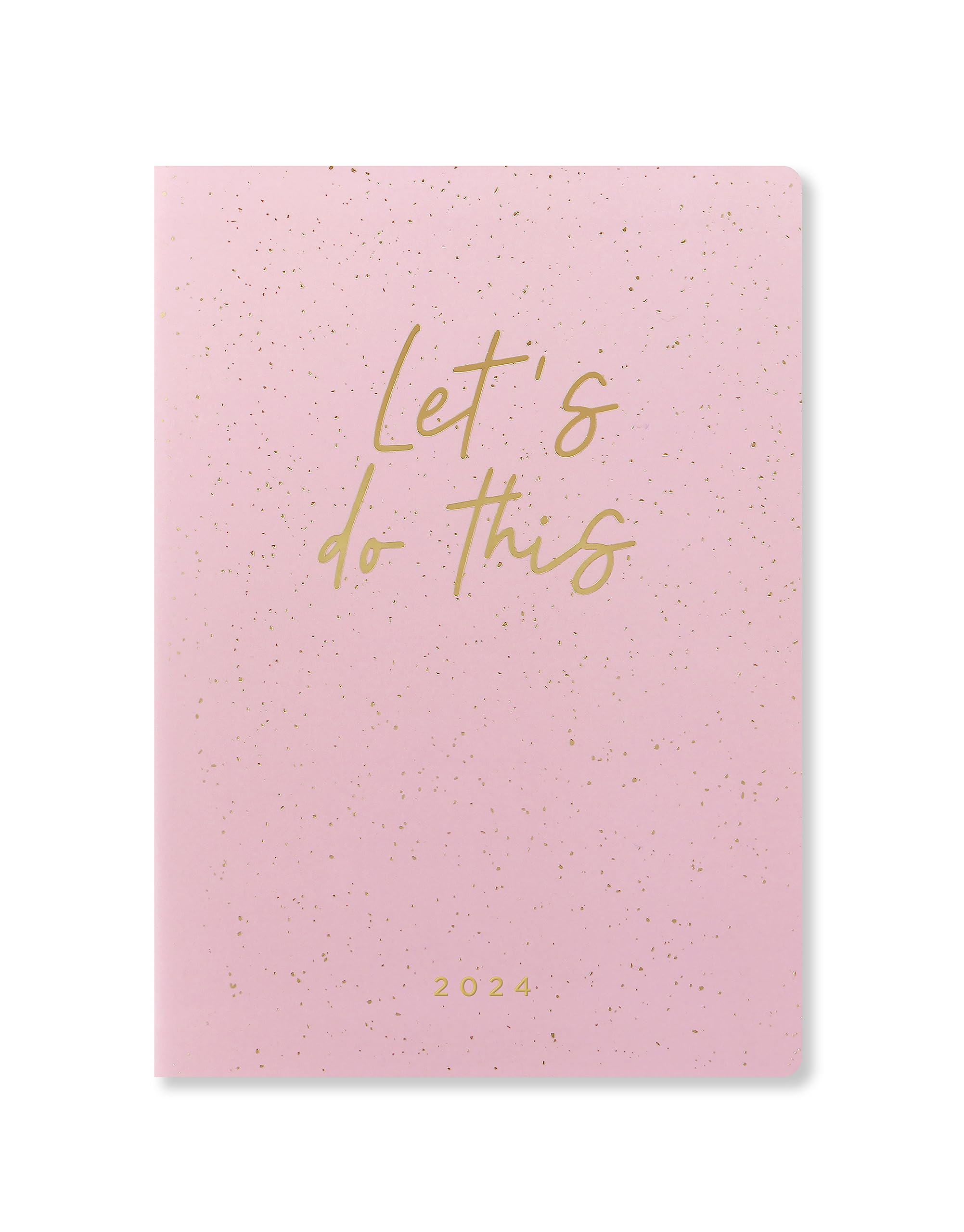 Letts Inspire A5 week to view 2024 diary - pink