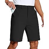 SERAMY Mens Golf Dress Shorts 9 Inch with 5 Pockets Stretch Lightweight Quick Dry Chino Flat Front Shorts for Work Casual