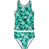 Century Star Girls Tankini Swimsuit UPF 50+ Racerback Bathing Suit for Teen Girls 2 Piece Swimsuit Summer Beach Swimwear