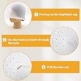 mwellewm Silicone Highlighting Cap Kit with Crochet Hook Reusable view 4