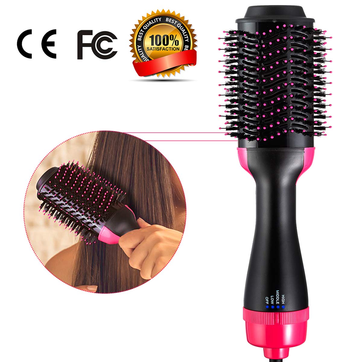 Amazon Com One Step Hair Dryer Volumizer Hot Air Brush 3 In 1