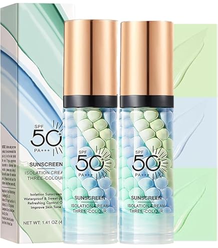 Amazon.com : 3 In 1 Primer for Face Before Makeup, SPF 50, Tinted