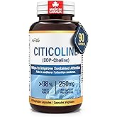 Herba Citicoline Supplement 250mg – 90 Capsules | >98% Ultra Pure CDP Choline | Brain Supplement to Support Focus and Cogniti