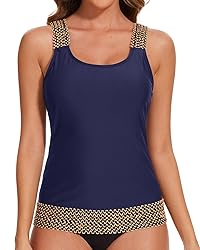 Aqua Eve Tankini Tops for Women Swimwear Top Only