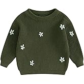 Autumn Winter Warm Outfits Baby Girl Cute Long Sleeve Knitted Sweater Pullover Top