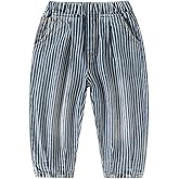 Little Boys Vintage Jeans Toddler Trendy Baggy Denim Pants Elastic High Waist Casual Aesthetic Sweatpants
