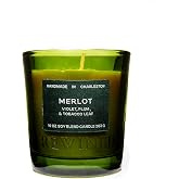 Rewined-Merlot Scented Candles(10oz)- Notes of Violet, Plum and Tobacco Leaf, Nontoxic Candles