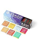 Stash Tea Relax and Unwind Tea Sampler - Assorted Specialty Tea Gift Set, Calming Herbal Teas to Support Relaxation, 7 Flavors, 35 Tea Bags