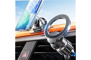 LISEN for Magsafe Car Mount【24 X N55 MAGNETS】Magnetic Phone Holder for Car, Vent/Dash for iPhone 17 Car Mount【360° FREE ROTAT