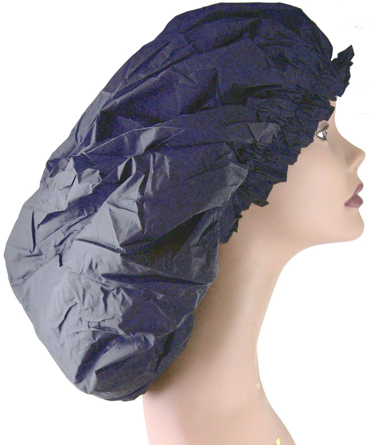 Donna Premium Collection Super Jumbo Shower Cap Black 22164 : Beauty