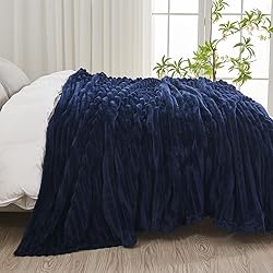 NEWCOSPLAY Super Soft King Blanket Dark Navy