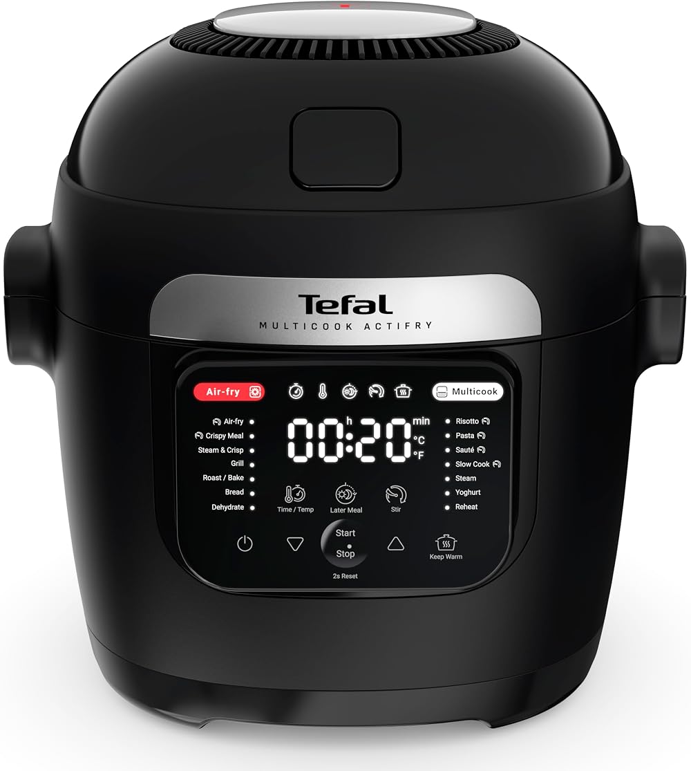 Tefal Multicook Actifry MY7408G1 Air Fryer Multicooker 6 L 14 Programs Black