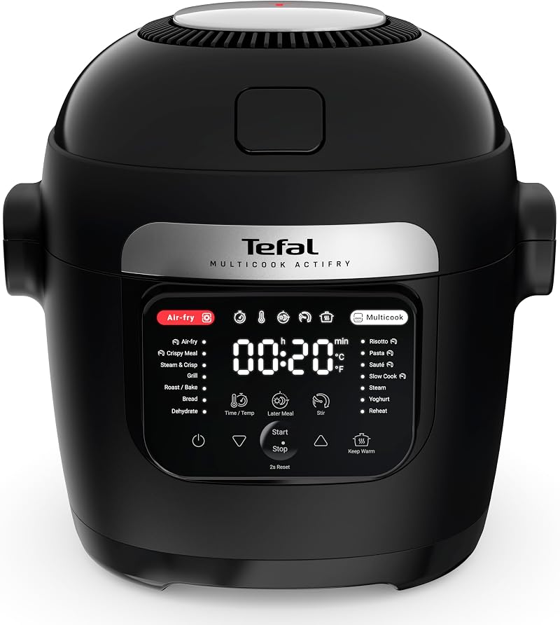 Tefal Multicook Actifry MY7408G1 Air Fryer Multicooker 6 L 14 Programs Black