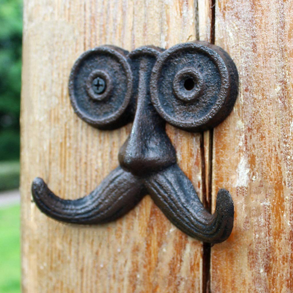 Yetta Home Europäischen Bart Doppelhaken Form Retro Gusseisen