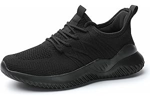 KUNDORK Women's Ladies Tennis Shoes Running Walking Sneakers Work Casual Comfor Lightweight Non-Slip Gym Trainers